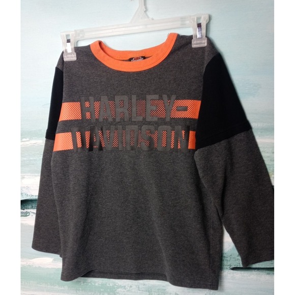 Harley Davidson T-Shirt Youth Medium 8/10 Long Sleeve‎ Harley Motorcycle Shirt - Picture 5 of 8
